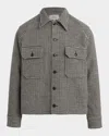 Joe's Jeans Airbourne Houndstooth Jacket In Brown