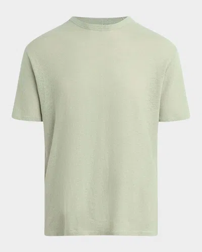 Joe's Jeans Men's Bespoke Cotton And Linen Crewneck T-shirt In Green