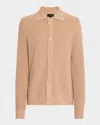 Joe's Jeans Men's Cassian Ribbed Cardigan In Camel