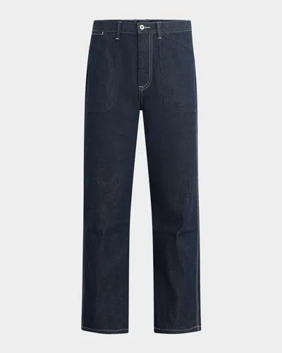 Joe's Jeans Men's Chambray Straight-leg Utility Pants In Blue