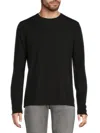 Joe's Jeans Men's Cotton Crewneck Sweater In Black