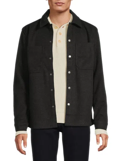 Joe's Jeans Men's Dropped Shoulder Shirt Jacket In Gray