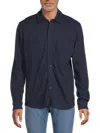 Joe's Jeans Men's Heathered Knit Work Shirt In Navy