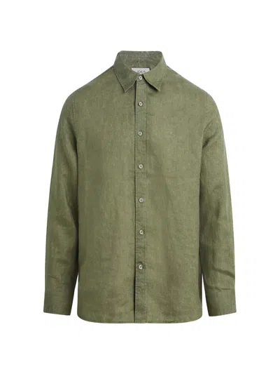 Joe's Jeans Men's Jakob Linen Shirt In Green