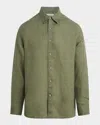 Joe's Jeans Men's Jakob Linen Sport Shirt In Green