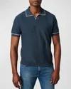 Joe's Jeans Men's Jimmy Banlon Cotton Tipped Polo Shirt In Midnight Navy