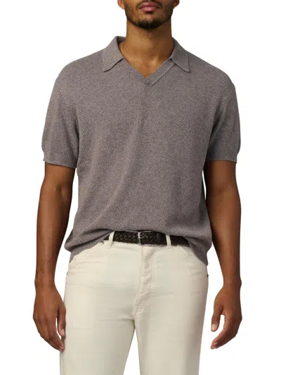 Joe's Jeans Knit Pullover Polo In Gray