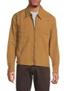 Joe's Jeans Men's Modern Utilitarian Zip Shacket In Brown