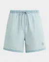 Joe's Jeans Reversed Loose Fit Chambray Shorts In Blue