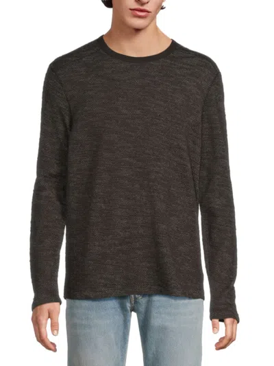 Joe's Jeans Men's Tate Waffle-knit Crewneck Top In Animal Print