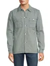 Joe's Jeans Men's Wade Striped Overshirt In Grey