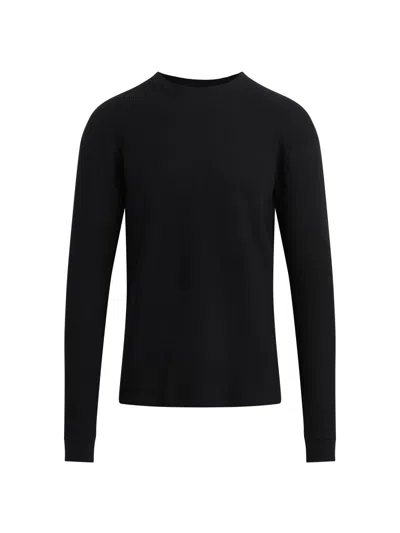 Joe's Jeans Men's Waffle-knit Long-sleeve T-shirt In Black
