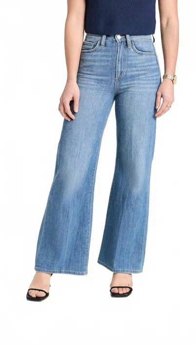 Joe's Jeans Mia High Rise Wide Leg Petite Jeans In Hot Shot In Blue