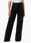 Joe's Jeans Mia Petite High Rise Wide Leg Pants In Black In Black