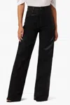 Joe's Jeans Mia Petite High Rise Wide Leg Pants In Black In Black