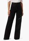 Joe's Jeans Mia Petite High Rise Wide Leg Pants In Black In Black