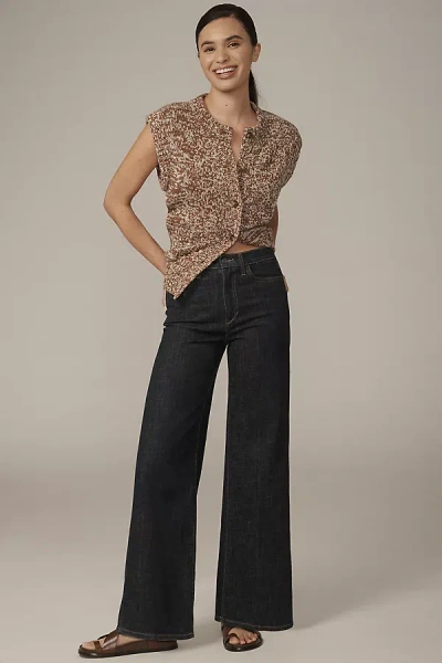Joe's Jeans Petite Mia High-rise Wide-leg Jeans In Blue