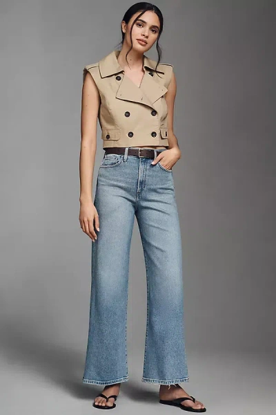 Joe's Jeans Petite Mia High-rise Wide-leg Jeans In Blue