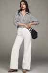 Joe's Jeans Petite Mia High-rise Wide-leg Jeans In White