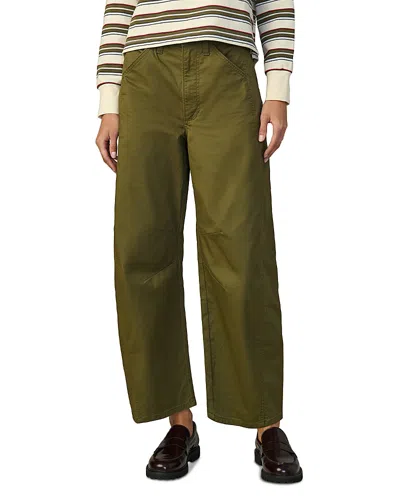Joe's Jeans Petite The Provacateur Mid Rise Bootcut Trouser Jeans In Ivy In Green