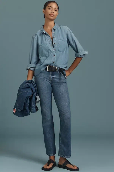 Joe's Jeans Petite The Provocateur Low-rise Bootcut Jeans In Blue