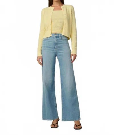 Joe's Jeans Pointelle Dani Cardigan In Sunshine In Blue