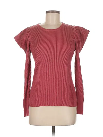 Pre-owned Joe's Jeans Pullover Sweater In Burgundy