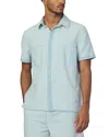 Joe's Jeans Regular Fit Reverse Chambray Short Sleeve Shirt