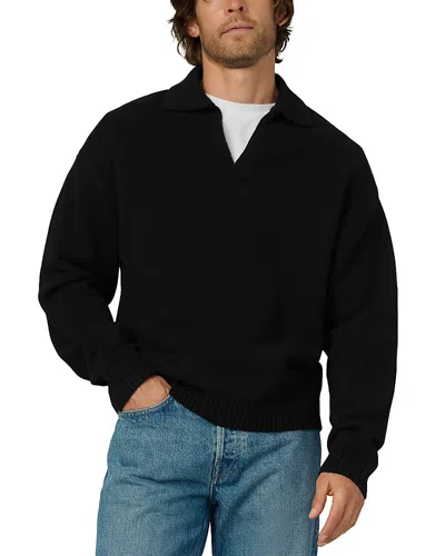 Joe's Jeans Relaxed Fit Sweater Polo In Black