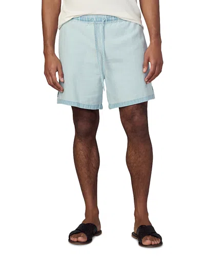 Joe's Jeans Reversed Loose Fit Chambray Shorts In Blue