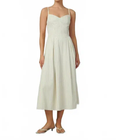 Joe's Jeans Rhone Midi Dress In Anise Flower In Neutral