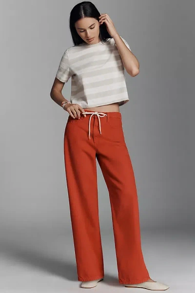 Joe's Jeans Ryan Tie-waist Mid-rise Wide-leg Jeans