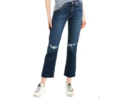 Joe's Jeans San Francisco High Rise Crop Raw Hem Ankle Jeans In Blue
