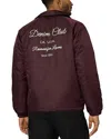 Joe's Jeans Satin Coach Jacket In Burgundy