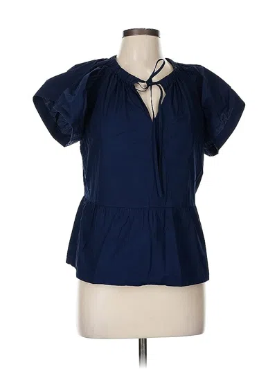 Pre-owned Joe's Jeans Short Sleeve Blouse In Blue