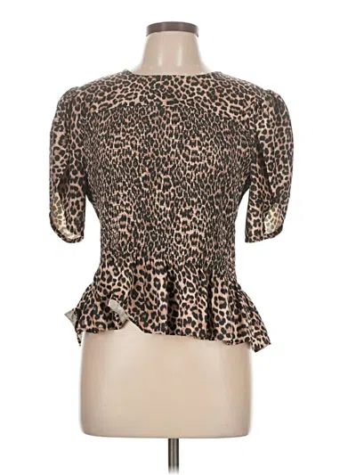 Pre-owned Joe's Jeans Short Sleeve Top In Brown