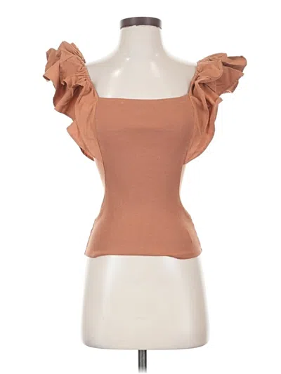 Pre-owned Joe's Jeans Short Sleeve Top In Brown