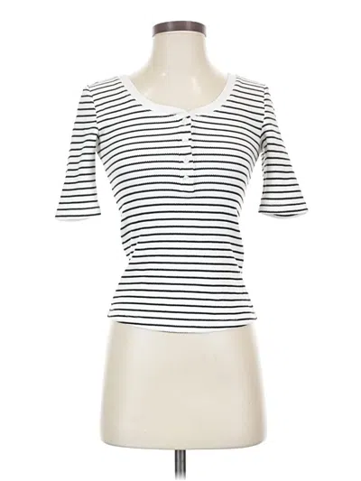 Pre-owned Joe's Jeans Short Sleeve Top In White