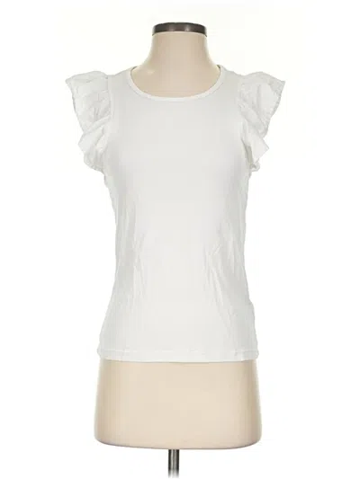 Pre-owned Joe's Jeans Short Sleeve Top In White