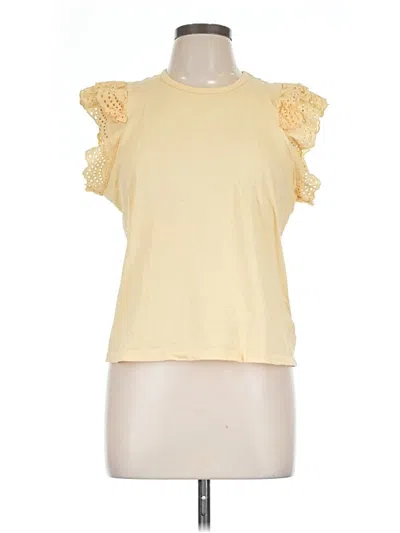 Pre-owned Joe's Jeans Short Sleeve Top In Yellow