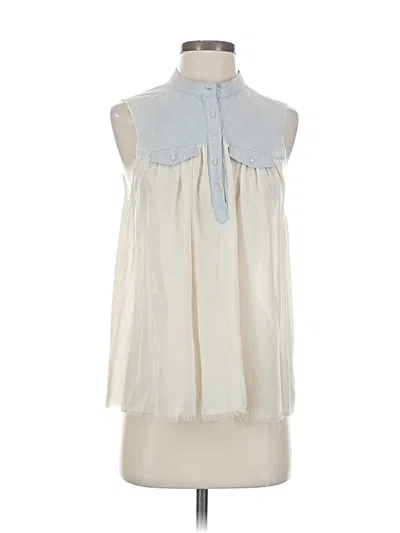 Pre-owned Joe's Jeans Sleeveless Blouse In White