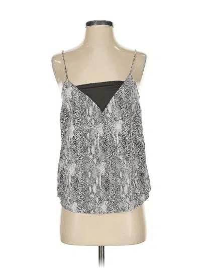 Pre-owned Joe's Jeans Sleeveless Silk Top In Silver