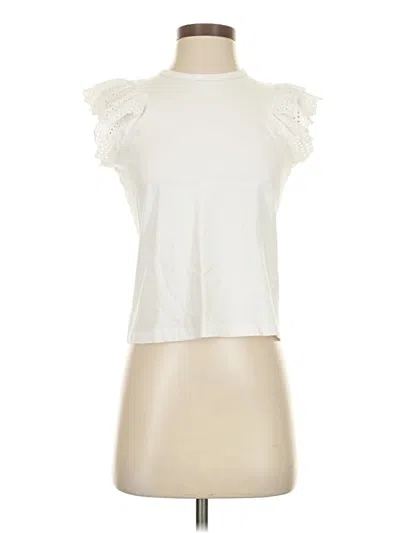 Pre-owned Joe's Jeans Sleeveless T-shirt In Ivory