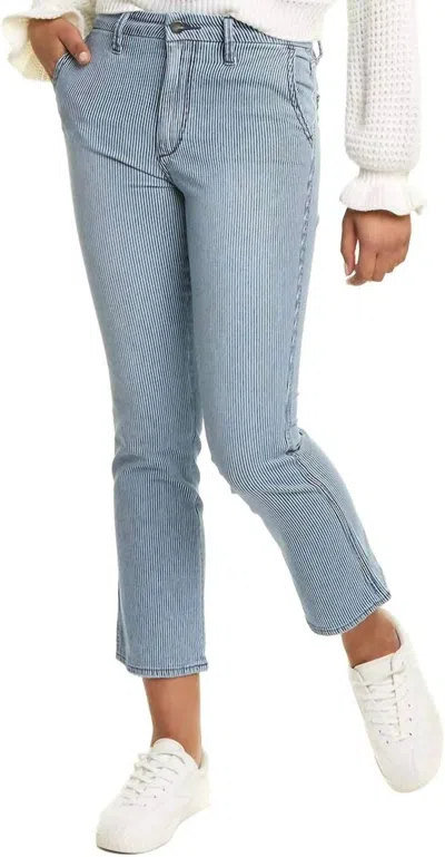 Joe's Jeans Slim Kick Trouser In Hickory Stripe In Multi