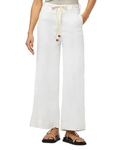 Joe's Jeans The Addison Drawstring Ankle Wide Leg Pants In White