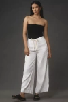 Joe's Jeans The Addison Drawstring Ankle Wide Leg Pants In White
