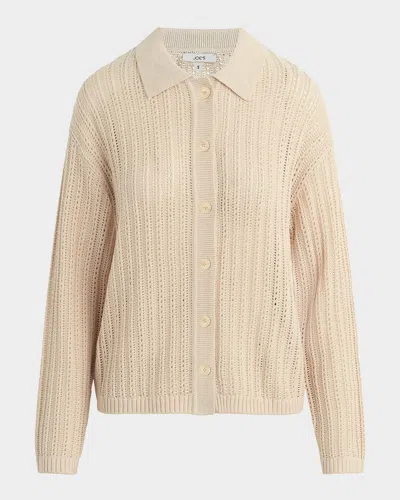 Joe's Jeans The Arlo Crochet Cardigan In Neutral