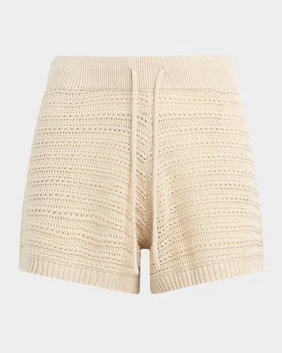 Joe's Jeans The Arlo Crochet Shorts In Brown