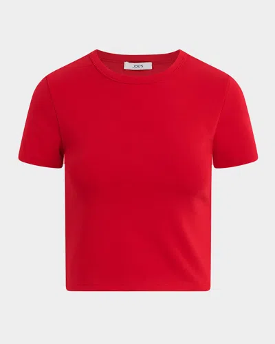 Joe's Jeans The Baby Tee In Red
