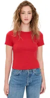 Joe's Jeans Baby Short Sleeve Tee In Cherry Red